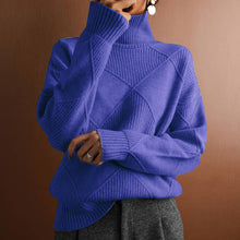 Load image into Gallery viewer, Loose Turtleneck Warm Sweater Solid Color Knitted Sweater