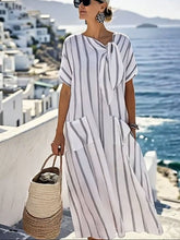Load image into Gallery viewer, Women'S Loose Striped Print Dress
