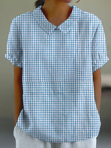 Women'S Casual Cotton And Linen Topss