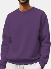 Load image into Gallery viewer, Men's Comfortable Solid Color Crew Neck Sweatshirt
