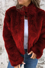 Load image into Gallery viewer, Stylish Faux Fur Turtleneck Zipper Casual Jacket