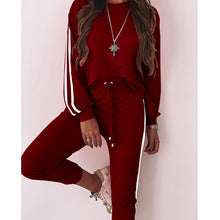 Load image into Gallery viewer, Ladies Fashion Loose Round Neck Long Sleeve Casual Suit