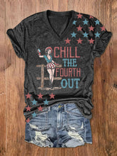 Load image into Gallery viewer, Women&#39;s Chill The Fourth Out print T-shirts