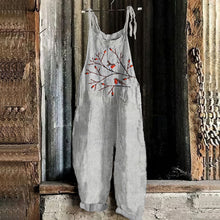 Load image into Gallery viewer, Farm Pattern Linen Blend Casual Jumpsuit