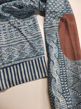 Load image into Gallery viewer, Men's Vintage Knit Print Zip-Up Sweatshirt