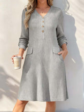 Load image into Gallery viewer, Women'S Casual Solid Color V-Neck Dress