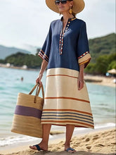 Load image into Gallery viewer, Women'S Loose Striped Print Dress