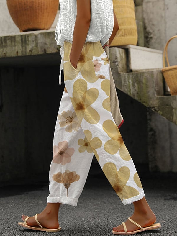 Women's Printed Casual Trousers