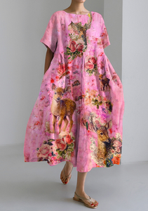 Vintage Chic Pink Dress