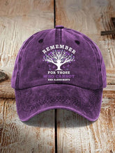 Load image into Gallery viewer, Remember For Those Who Cannot Dementia Alzheimer&#39;s Disease Awareness Printed Hat