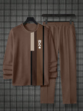 Load image into Gallery viewer, Men's Simple Colorblock Round Neck Casual Sports Set 0188