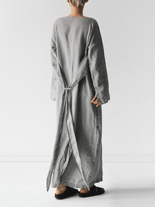 Women's Loose Casual Cotton Linen Dress
