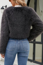 Load image into Gallery viewer, Stylish Long Sleeve Short Casual Faux Fur Jacket