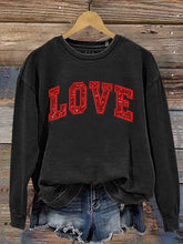 Load image into Gallery viewer, Valentine'S Day Gift Heart Print Casual Sweatshirt