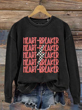 Load image into Gallery viewer, Heartbreaker Valentine's Day Print Casual Sweatshirt