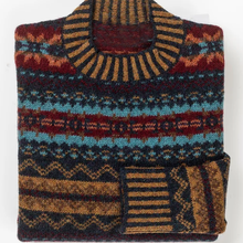 Load image into Gallery viewer, Vintage Warmth Shetland Knit Jacquard Icelandic Crew Neck Sweater（Unisex ）