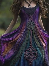 Load image into Gallery viewer, Women's Vintage Viking Tree Of Life Casual Comfort Sleeveless Dress