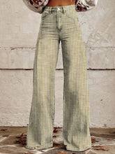 Load image into Gallery viewer, Women&#39;s Retro Classic Striped Wide Leg Pants