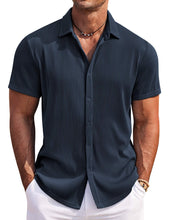 Load image into Gallery viewer, Men's Solid Color Comfortable Pit Short Sleeve Shirt