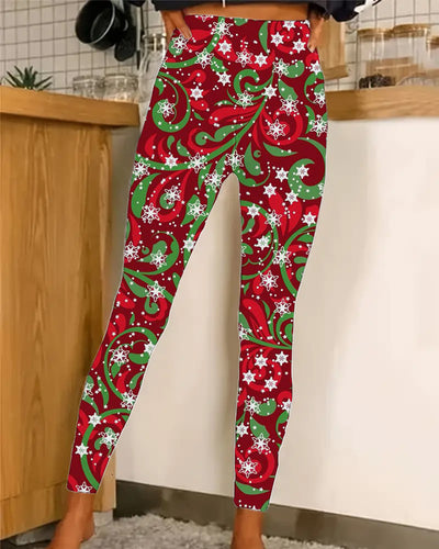 Women's Christmas Style Print Leggings