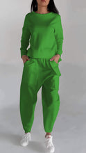 Load image into Gallery viewer, Casual Round Neck Long Sleeve Two Piece Suit