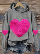 Load image into Gallery viewer, Women'S Heart Print Long Sleeve Sweatshirt