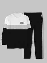 Load image into Gallery viewer, Men's Simple Colorblock Round Neck Casual Sports Set 0144