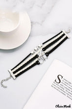 Load image into Gallery viewer, Vintage Love Heart Black Multilayer Braided Bracelet