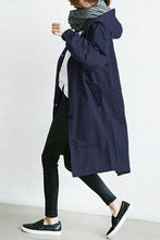 Load image into Gallery viewer, Water Resistant Hooded Windbreaker Rain Jacket