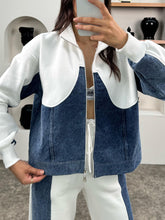 Load image into Gallery viewer, Autumn and winter spliced casual two-piece set