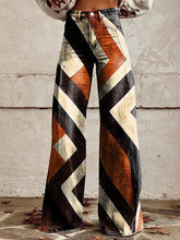 Load image into Gallery viewer, Women's Vintage Pattern Print Casual Wide Leg Pants
