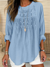 Load image into Gallery viewer, Women'S Cotton And Linen Solid Color Casual Tops