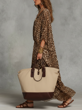 Load image into Gallery viewer, Elevated Leopard Print Twist-Front Maxi Dress