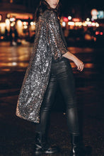 Load image into Gallery viewer, Disco Glamour Sequin Bell Sleeve Kimono