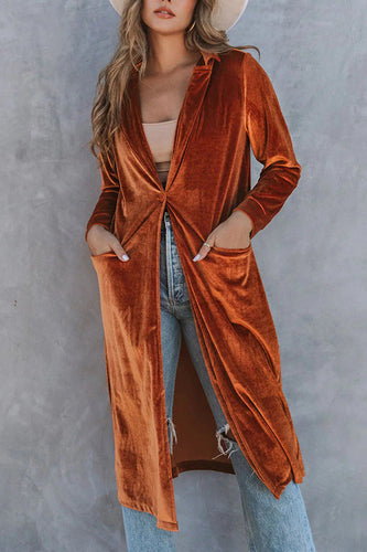 Classic Moments Retro Velvet Pocket Coat