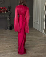 Load image into Gallery viewer, Elegant Split Sleeve Top &amp; Skirt Two-Piece Set