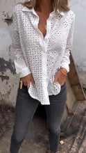 Load image into Gallery viewer, White Shirt with Hollow Design