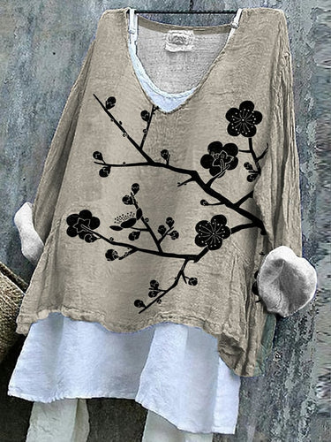 Women's Casual Loose Long Sleeve Tops