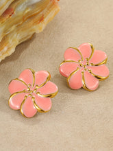 Load image into Gallery viewer, Bohemian Flower Oil Drop Earrings
