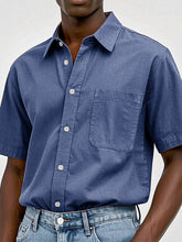 Load image into Gallery viewer, Men's Fashion Casual Retro Pure Cotton Lapel T-shirt
