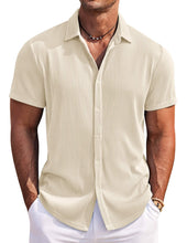 Load image into Gallery viewer, Men's Solid Color Comfortable Pit Short Sleeve Shirt