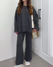 Load image into Gallery viewer, Casual Crewneck Sweater &amp; Pants Two-piece Set