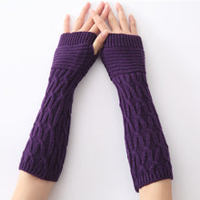 Load image into Gallery viewer, Fingerless Knitted Arm Gloves