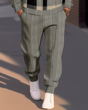 Load image into Gallery viewer, Men&#39;s Textured Jacquard Round Neck Casual Sports Set  021