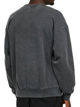 Load image into Gallery viewer, Men's Washed Distressed Cotton Basic Round Neck Long-sleeved Sweatshirt