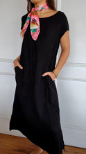 Load image into Gallery viewer, Round Neck Short Sleeve Pocket Dress