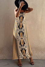 Load image into Gallery viewer, Take A Trip Ethnic Print Backless A-line Maxi Dress