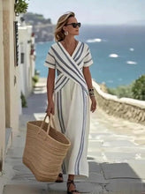 Load image into Gallery viewer, Women'S Loose Striped Print Dress