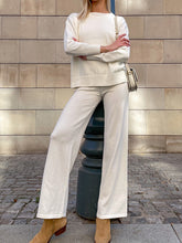 Load image into Gallery viewer, Women's Solid Color Knitted Two-piece Suit