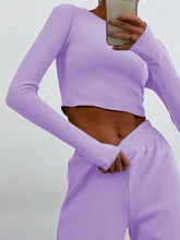 Load image into Gallery viewer, Fashion Casual Solid Color Slacks &amp; Slim Knit Two-Piece Set